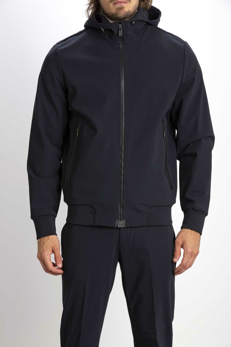 RRD-GIUBBINO WINTER THERMO HOOD UOMO-RRDWES009 BLUEBLACK