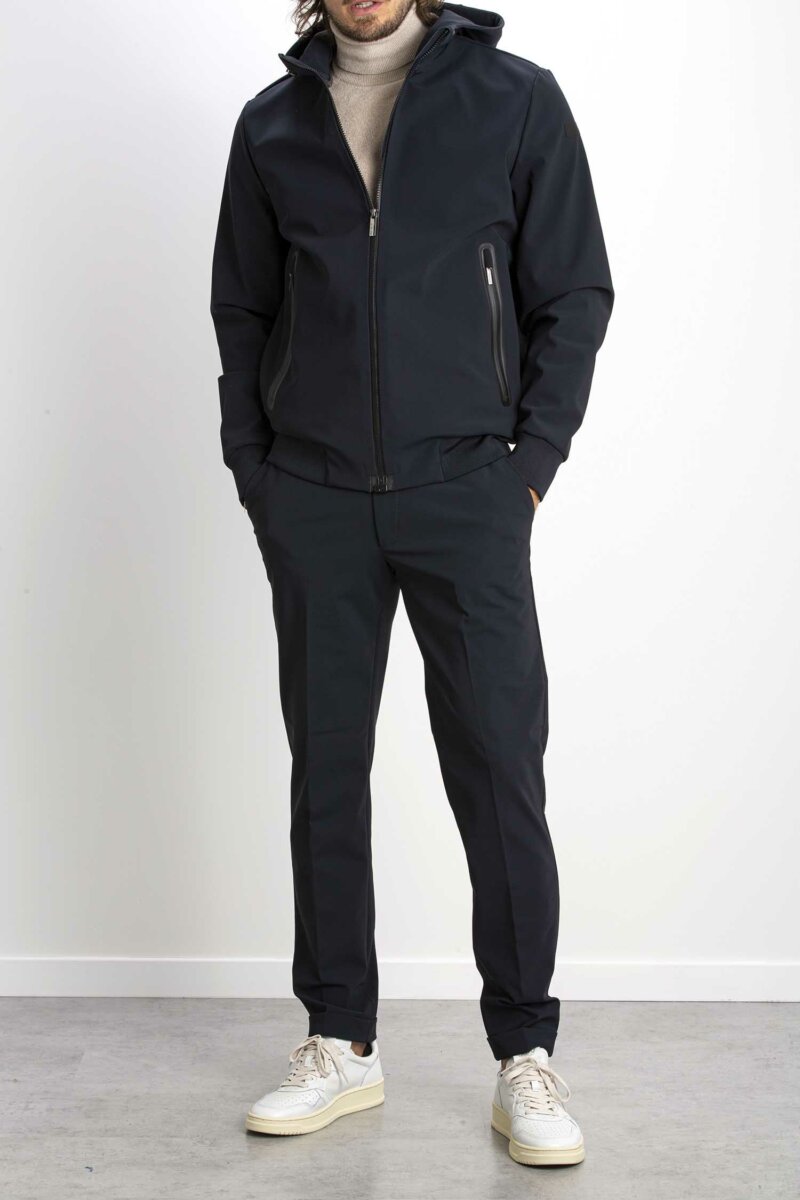 RRD-GIUBBINO WINTER THERMO HOOD UOMO-RRDWES009 BLUEBLACK