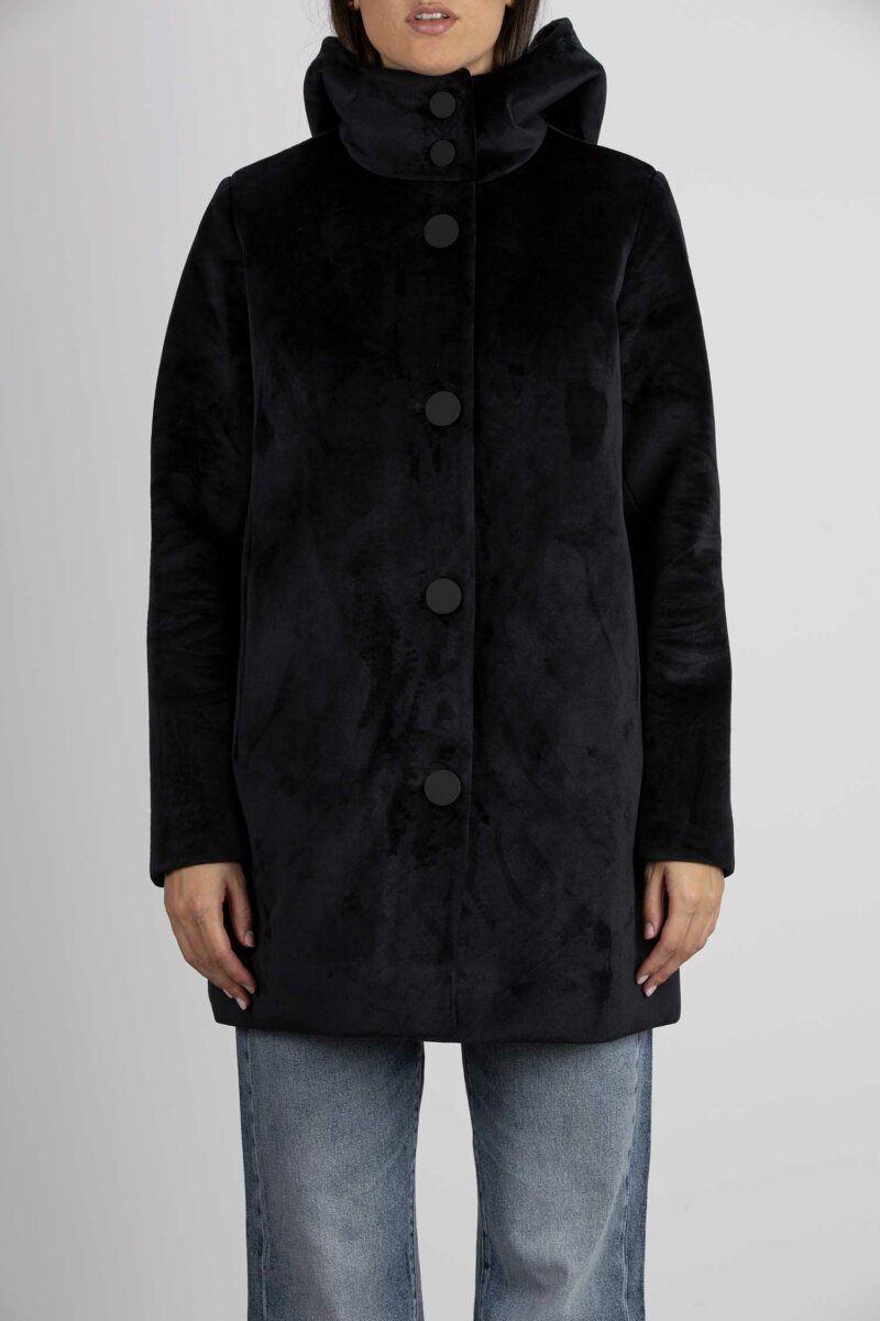 RRD-GIUBBINO CAPP VELVET-RRDWES507 NERO