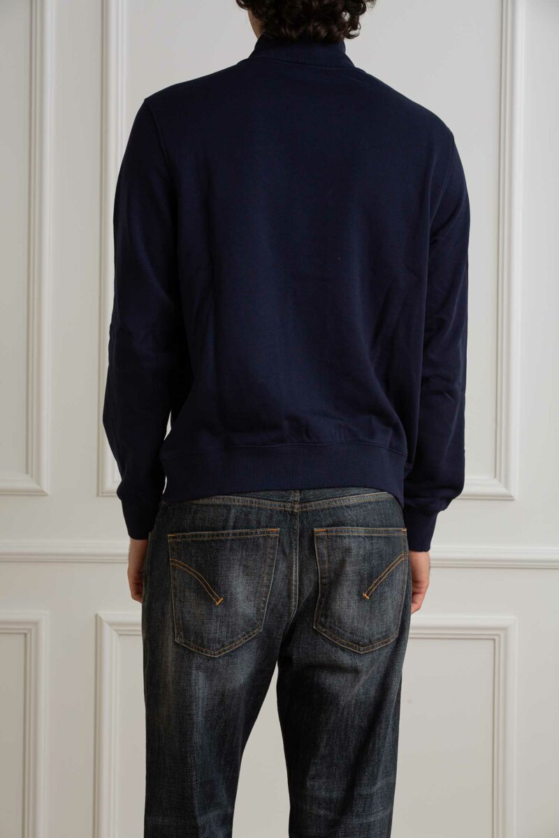 SUN68-CARDIGAN BUTTON COTTON FL-SNF44106 NAVY