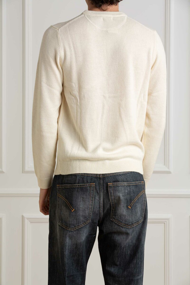 SUN68-FELPA ROUND SOLID WARM-SNK44110 BIANCO