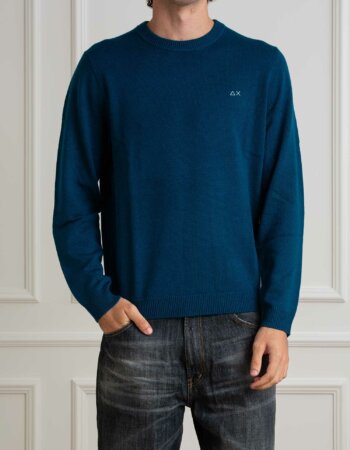 SUN68-FELPA ROUND SOLID WARM-SNK44110 BLUE