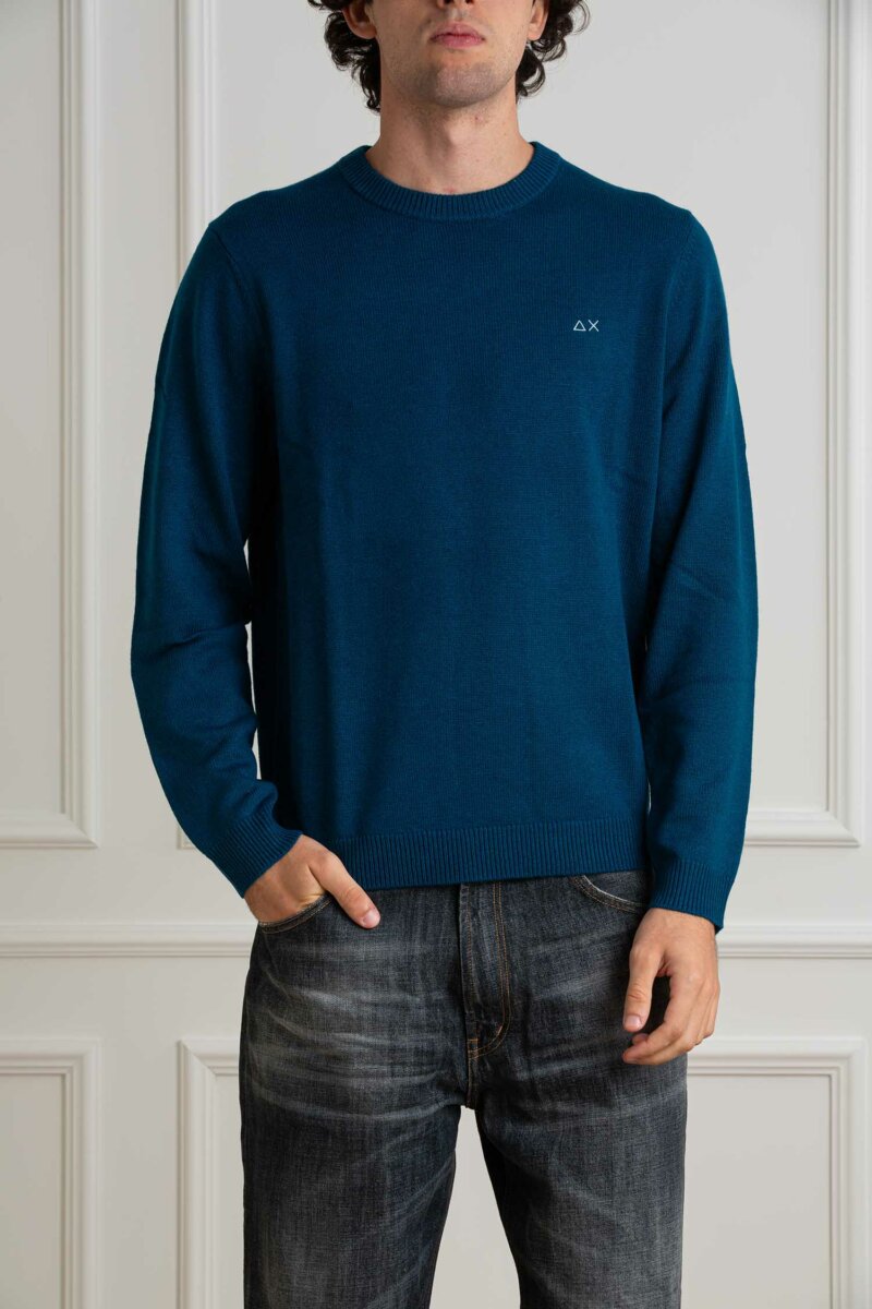 SUN68-FELPA ROUND SOLID WARM-SNK44110 BLUE