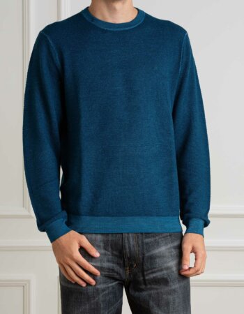 SUN68-FELPA ROUND VINTAGE RICE-SNK44145 BLUE