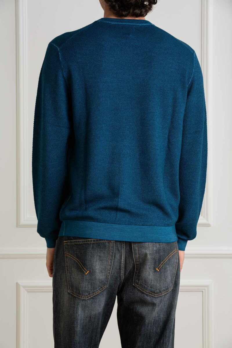 SUN68-FELPA ROUND VINTAGE RICE-SNK44145 BLUE