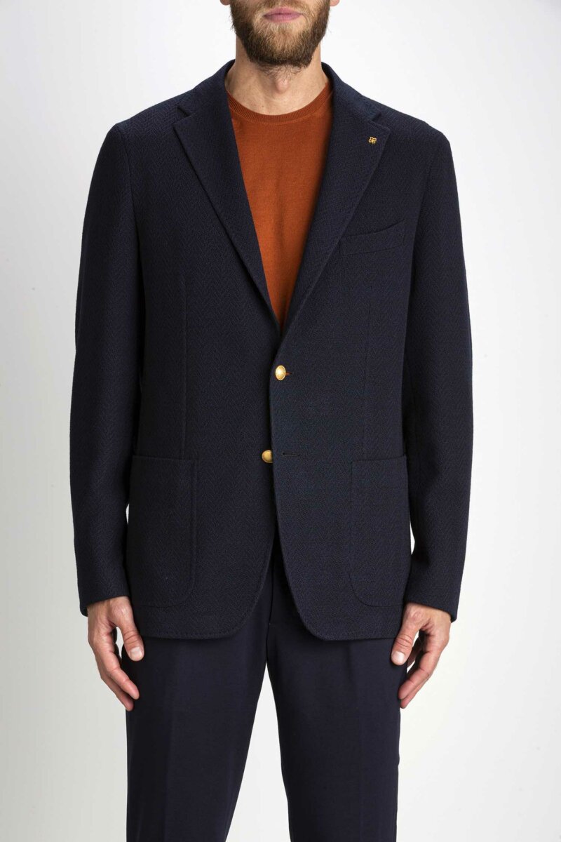 TAGLIATORE-GIACCA UOMO 100% LANA-TA1SMJ26K570038 BLU