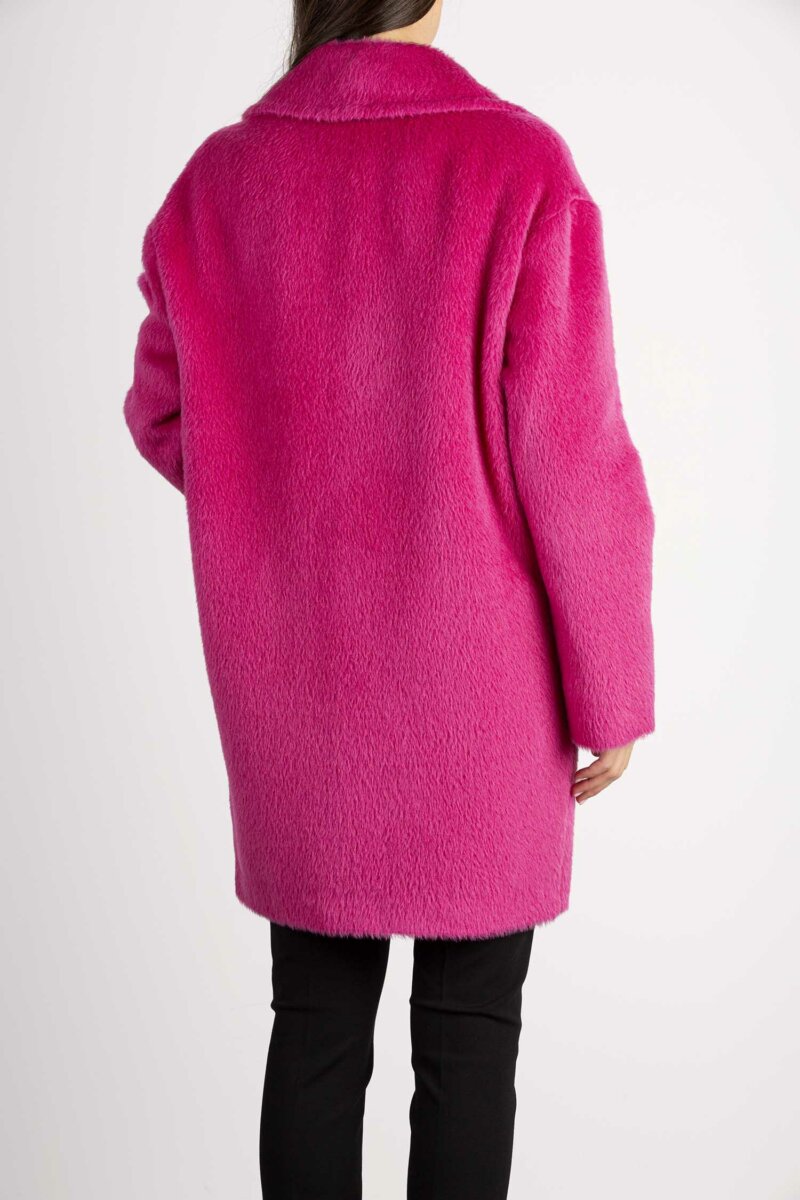 TAGLIATORE-CAPPOTTO ALPACA E LANA PETTO E MEZZO-TAASTRIDA5083U FUCHSIA