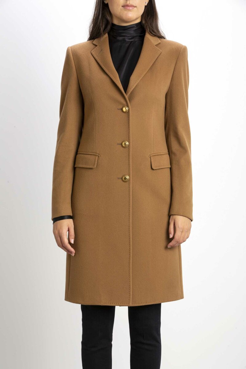 TAGLIATORE-CAPPOTTO DONNA MISTO KAS-TACPARIGI13B350001 CAMMELLO
