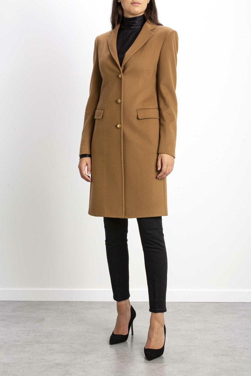 TAGLIATORE-CAPPOTTO DONNA MISTO KAS-TACPARIGI13B350001 CAMMELLO