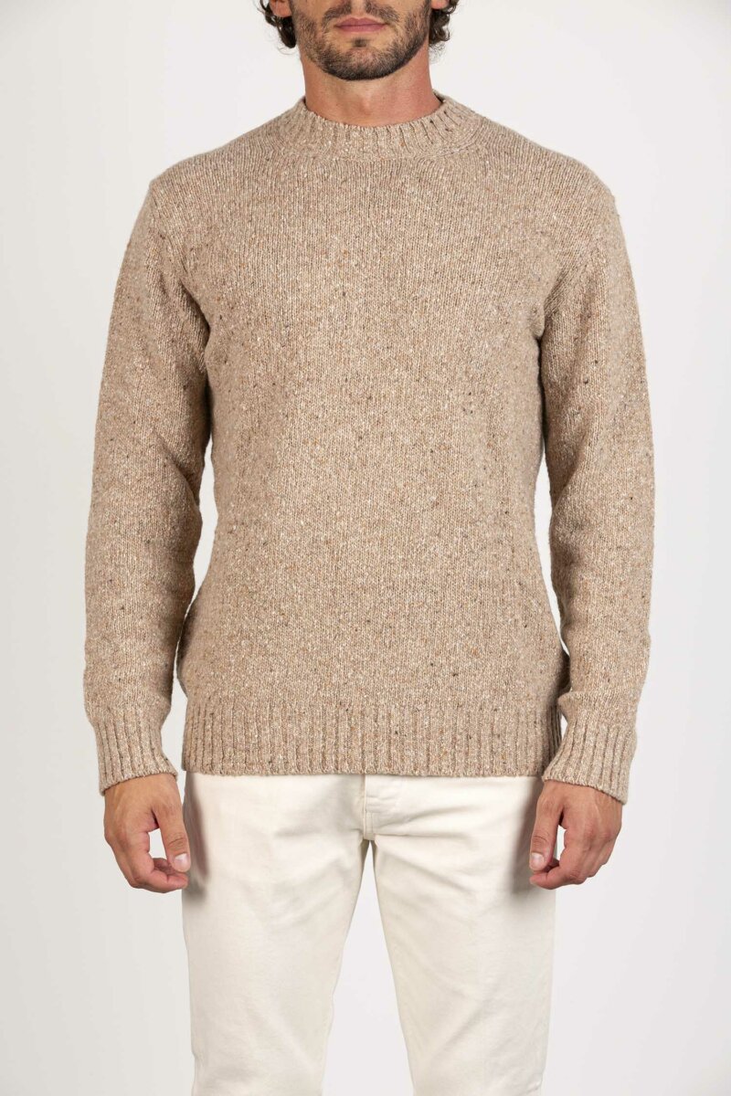TAGLIATORE-MAGLIA "BOTTONATO"-TAGAGEPWI23 BEIGE