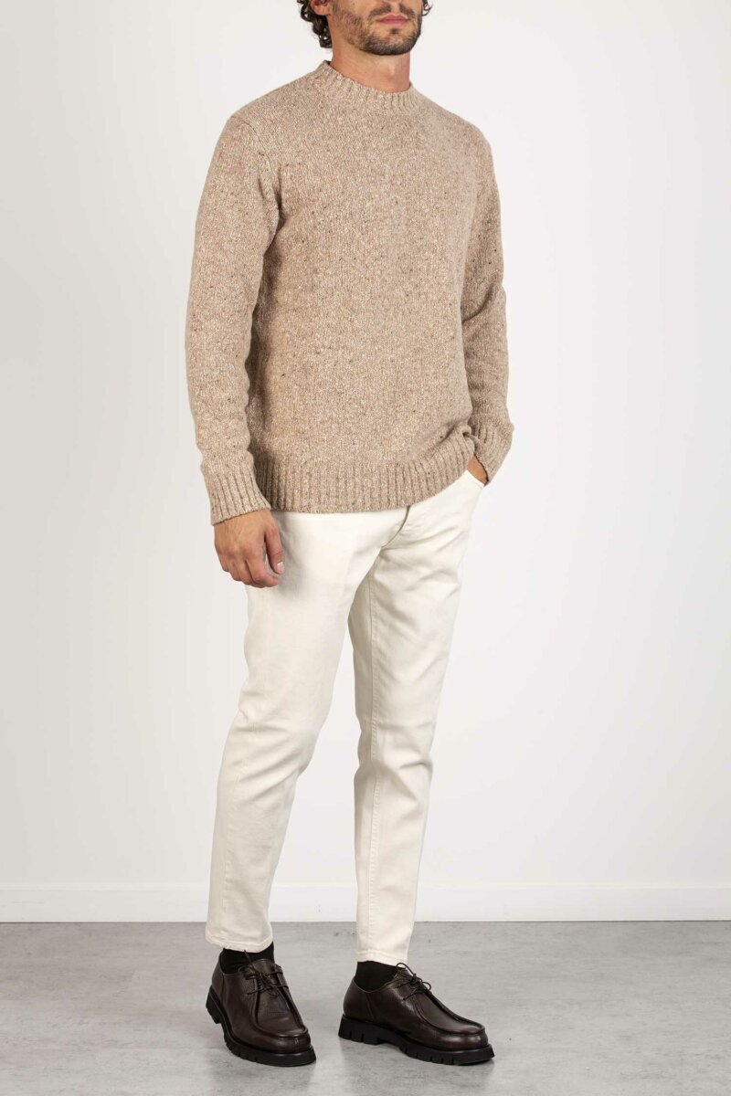 TAGLIATORE-MAGLIA "BOTTONATO"-TAGAGEPWI23 BEIGE