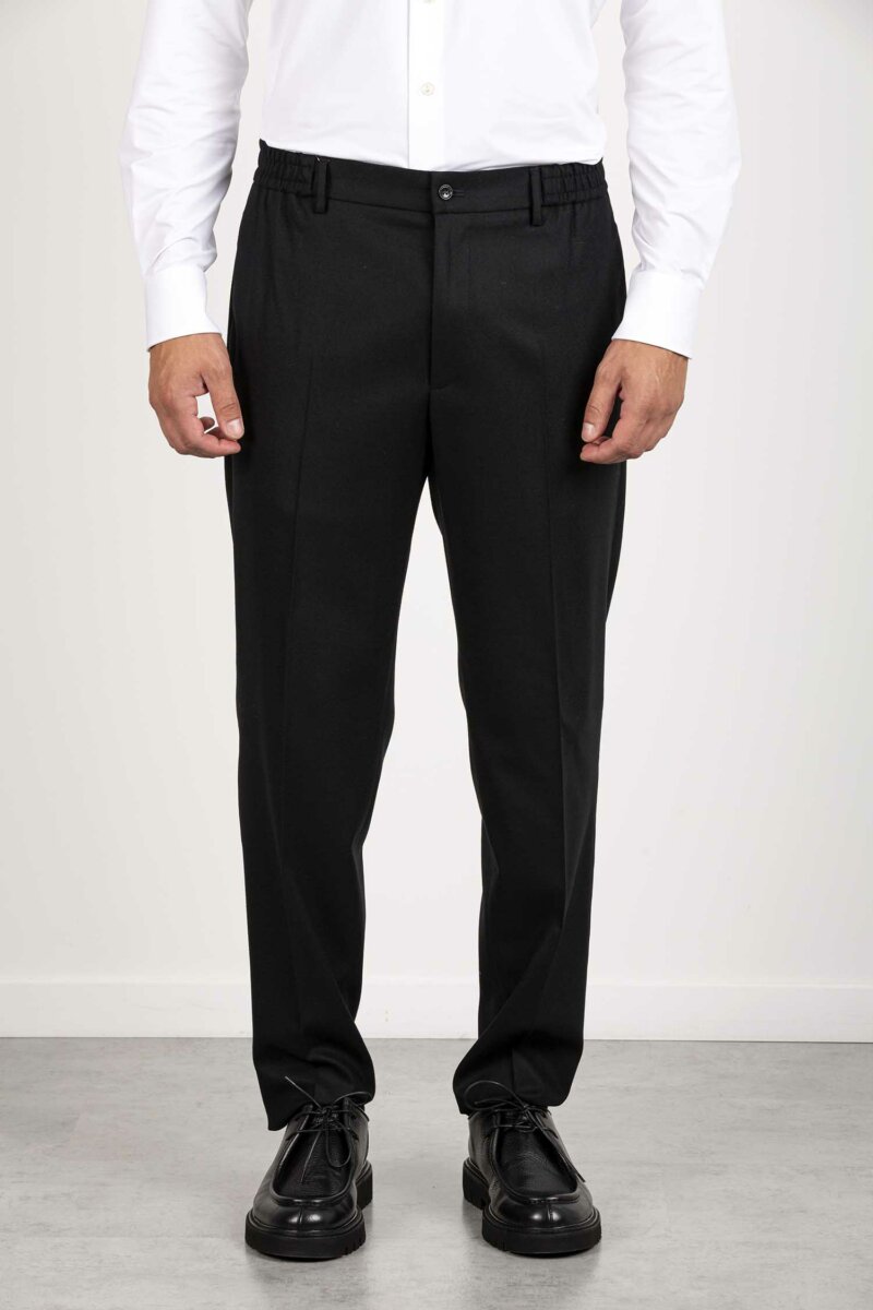TAGLIATORE-PANTALONE UOMO IN LANA-TAGARCON550042 NERO