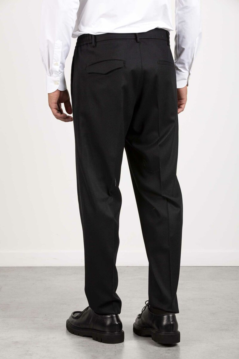 TAGLIATORE-PANTALONE UOMO IN LANA-TAGARCON550042 NERO
