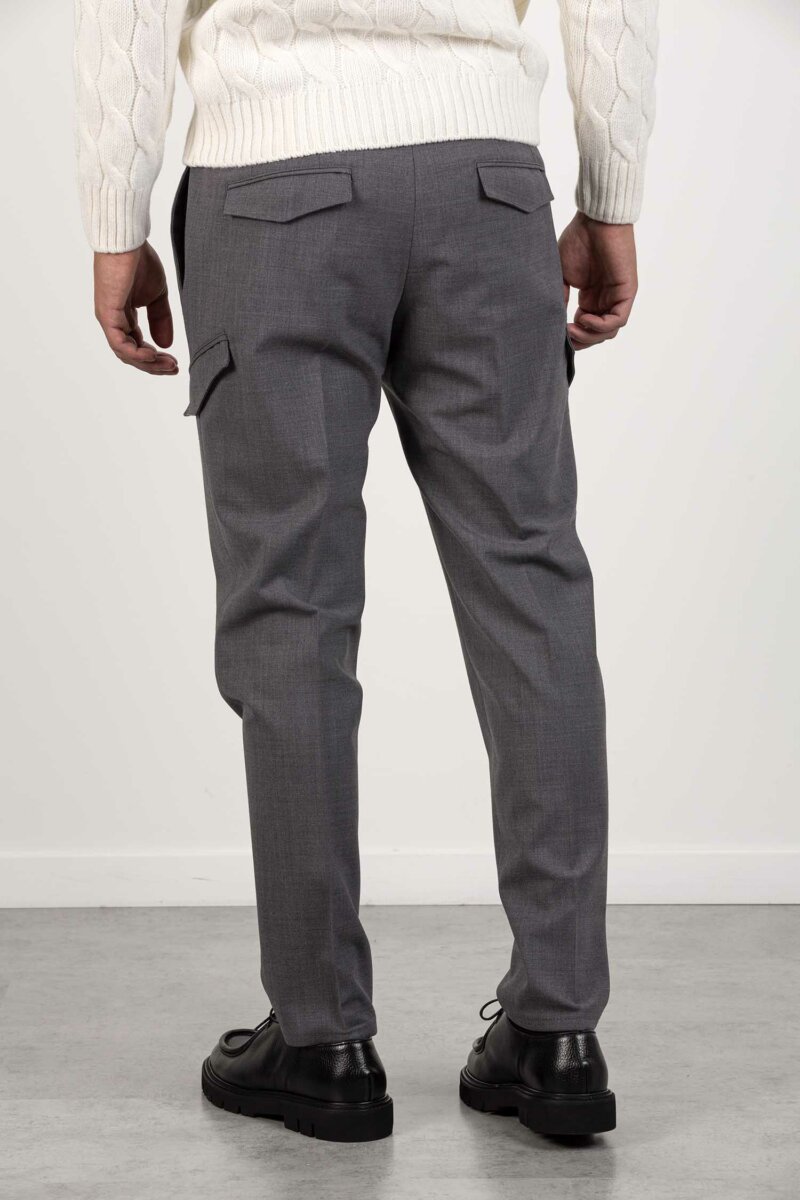 TAGLIATORE-PANTALONE ELASTICO IN LANA-TALANG970137 GRIGIO