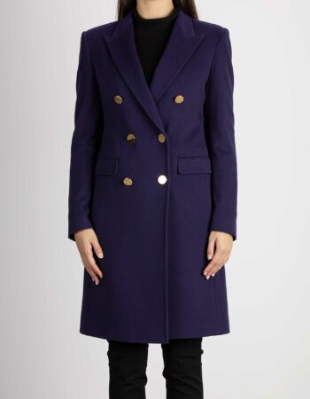 TAGLIATORE-CAPPOTTO MISTO KAS.DOPPIO PET.-TAPARIGI10B350001 VIOLA