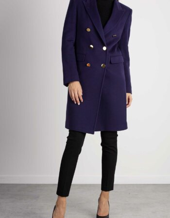 TAGLIATORE-CAPPOTTO MISTO KAS.DOPPIO PET.-TAPARIGI10B350001 VIOLA