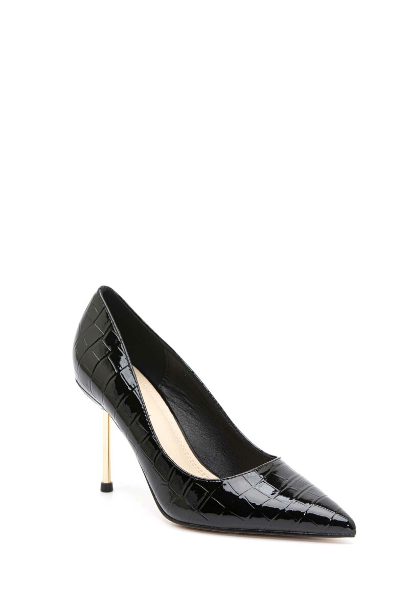 TWENTY FOURHAITCH-DECOLTE PUMP SCINTILLANTE-TWCOPAL NERO