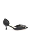 TWENTY FOURHAITCH-DECOLTE IN PELLE VEGANA-TWOLIVIANA NERO