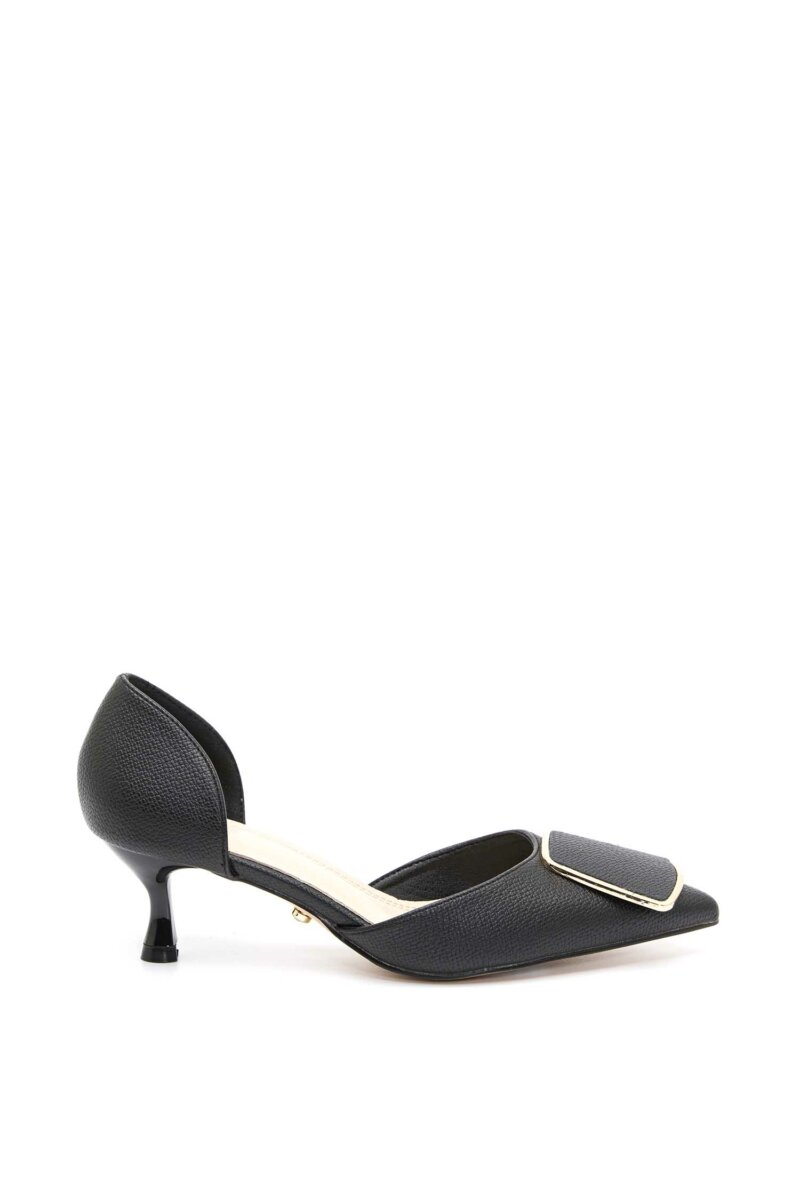 TWENTY FOURHAITCH-DECOLTE IN PELLE VEGANA-TWOLIVIANA NERO