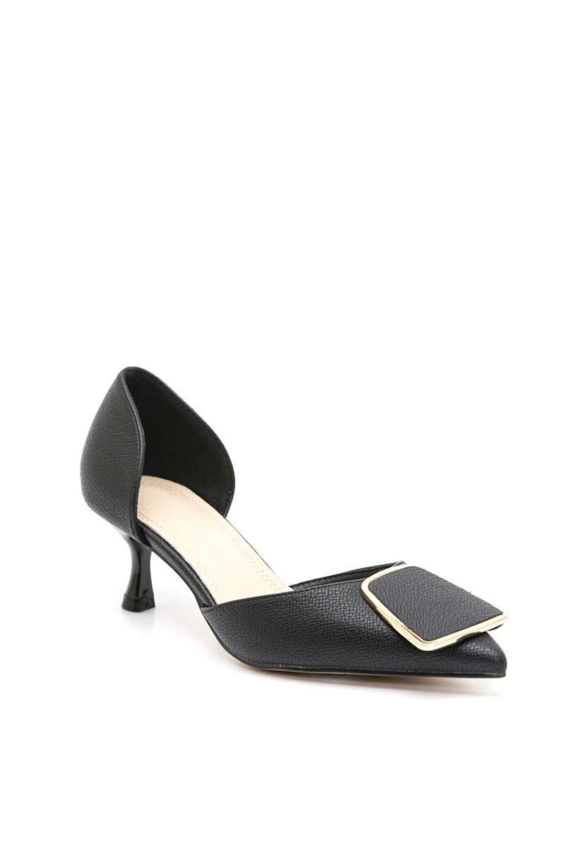 TWENTY FOURHAITCH-DECOLTE IN PELLE VEGANA-TWOLIVIANA NERO