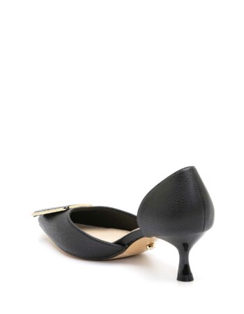 TWENTY FOURHAITCH-DECOLTE IN PELLE VEGANA-TWOLIVIANA NERO