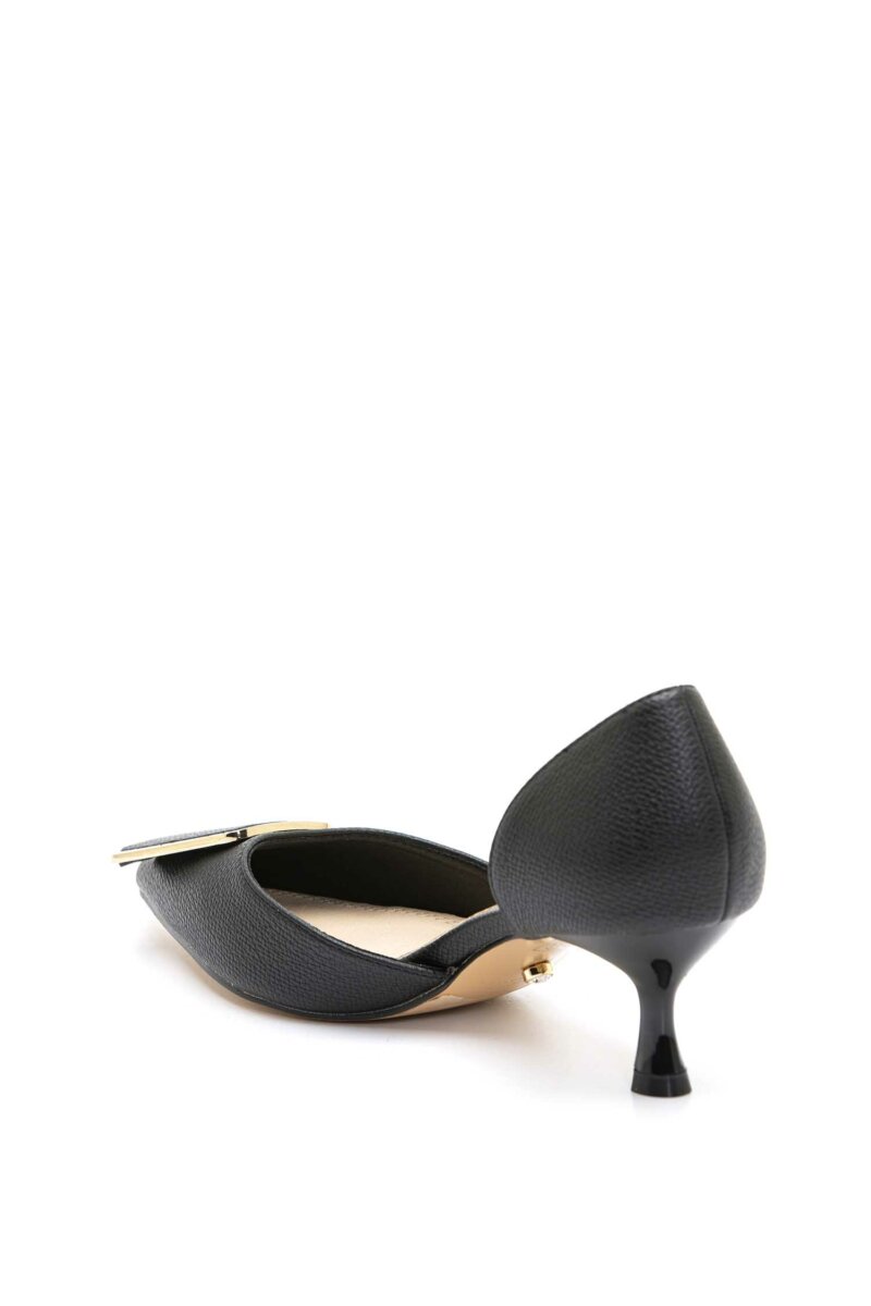 TWENTY FOURHAITCH-DECOLTE IN PELLE VEGANA-TWOLIVIANA NERO