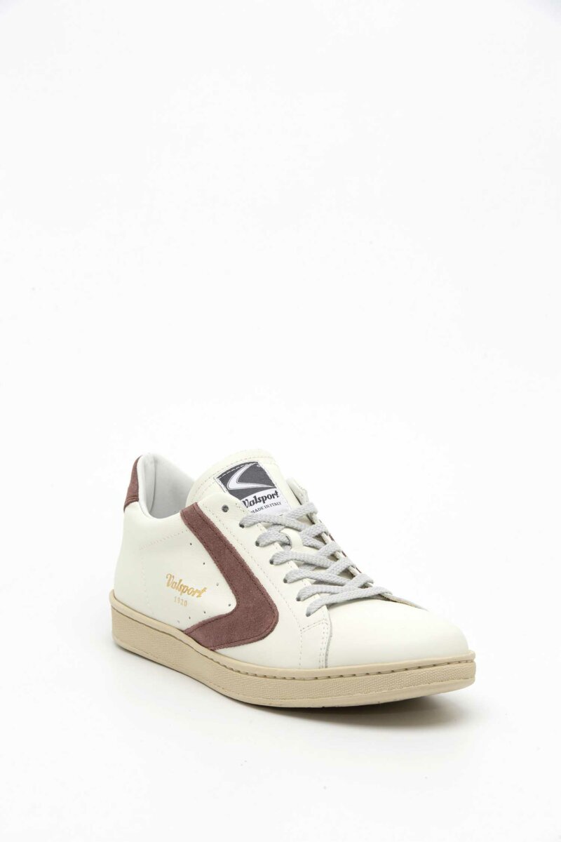 VAL SPORT-SNEAKERS TOURNAMENT NAPPA SUEDE BIAN/BROWN/ROSE-VALVT2059M BIANCA
