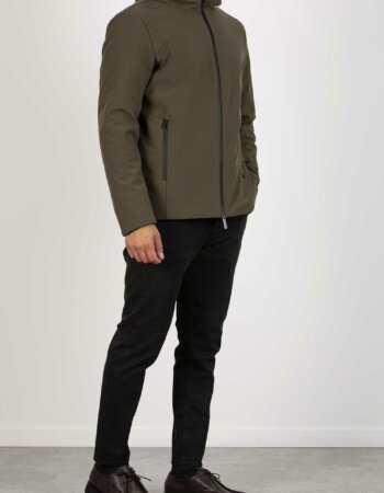 WOOLRICH-PACIFIC SOFT SHELL JACKET-WLWOOU0791MRUT3496 GREEN