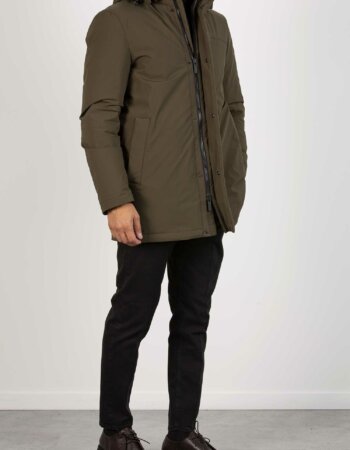 WOOLRICH-MOUNTAIN STRETCH DOWN PARKA-WLWOOU0803MRUT3339 GREEN