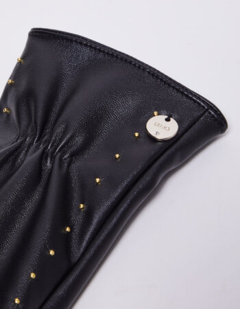 LIU JO-GUANTO BASIC CON BORCHIE-LJ2F3155E0003 NERO