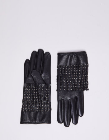 LIU JO-GUANTI CON FRANGE-LJ2F3157E0003 NERO