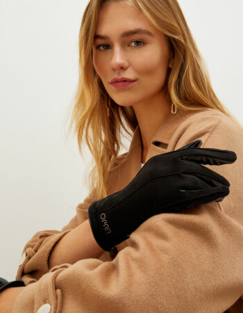 LIU JO-GUANTO CON APPLICAZIONI-LJ3F2039E0002 NERO