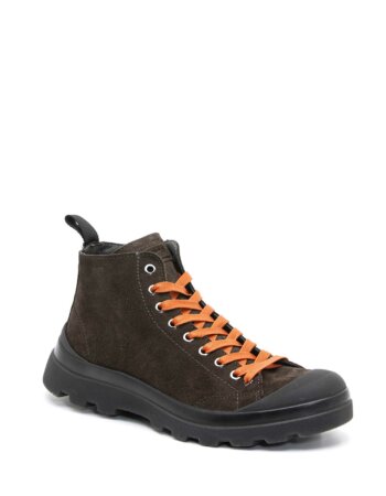 PANCHIC-BOOT P03 ANKLE SUEDE MICROFIBRE-PANP03M001003420 EBONY