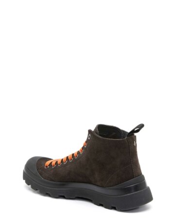 PANCHIC-BOOT P03 ANKLE SUEDE MICROFIBRE-PANP03M001003420 EBONY