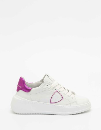 PHILIPPE MODEL-SCARPA TRES TEMPLE LOW WOMAN-PHBJLDWM01 FUCSIA