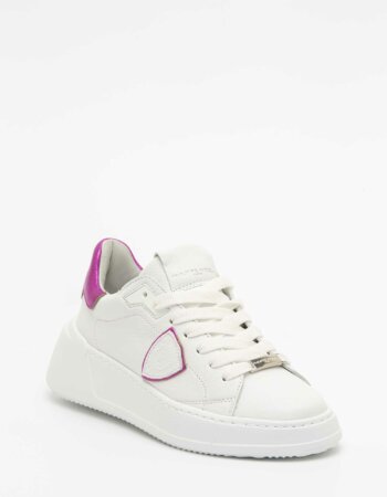 PHILIPPE MODEL-SCARPA TRES TEMPLE LOW WOMAN-PHBJLDWM01 FUCSIA