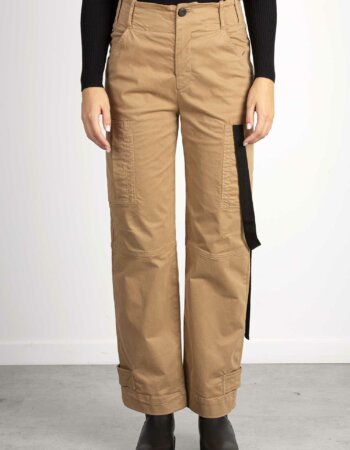 PINKO-PANTALONE RASO STRETCH-PKCALDO CAMMELLO