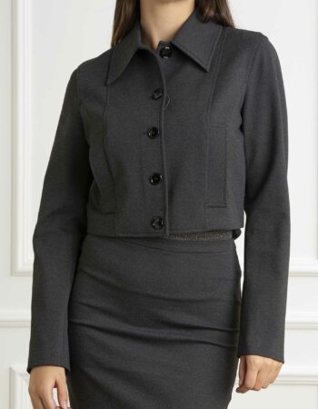 PINKO-GIACCA DOCCIA PUNTO STOFFA-PKDOCCIA GRIGIO