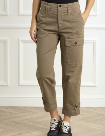 PINKO-PANTALONE GLOBO RASO-PKGLOBO MARRONE