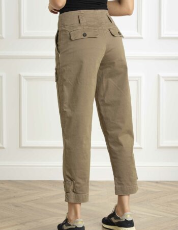 PINKO-PANTALONE GLOBO RASO-PKGLOBO MARRONE