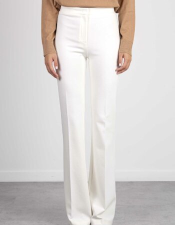 PINKO-PANTALONE PUNTO STOFFA-PKHULHAA23 BIANCO