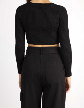 PINKO-CARDIGAN COSTINA LANA-PKLEOPARDO NERO