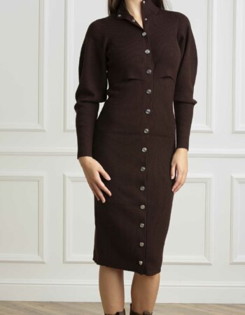 PINKO-ABITO SAPORE COSTINA LANA-PKSAPORE MARRONE