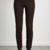 PATRIZIA PEPE-PANTALONE CON NERVATURE-PP2P1451A1PH MARRONE