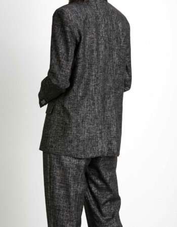 PATRIZIA PEPE-BLAZER OVER TAGLIO MASCHILE-PP2S1433A166 NERO