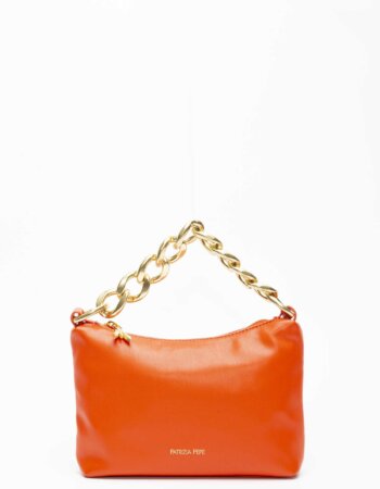 PATRIZIA PEPE-BORSA DROP PICCOLA A TRACOLLA-PP8B0076E005 ORANGE
