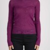 PATRIZIA PEPE-MAGLIA  ESSENTIAL SUPER LIGHT-PP8K0155K034 PURPLE