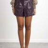 PATRIZIA PEPE-SHORT ECOPELLE ESSENTIAL-PP8P0425E005 VIOLA