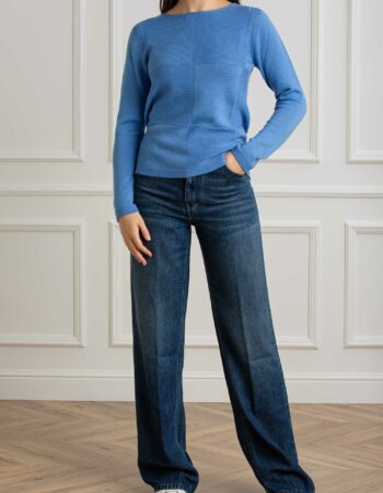 YOU GET IT-MAGLIA GIRO-PRE324680 CELESTE