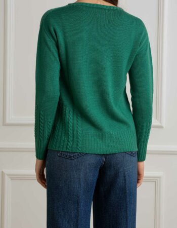 YOU GET IT-MAGLIA GIRO TRECCIA-PRE324715 BOTTIGLIA